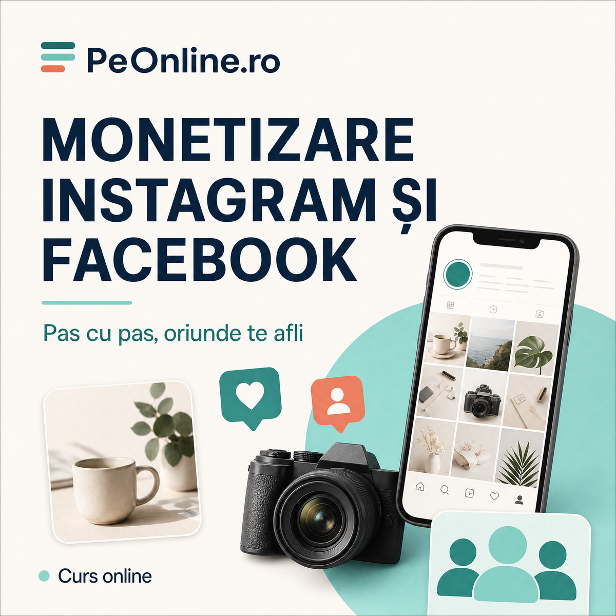 Monetizare Instagram si Facebook pas cu pas